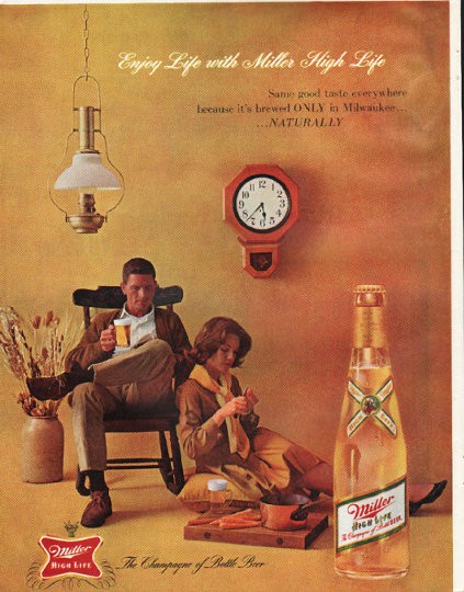 Miller Beer Vintage Ad Same Good Taste
