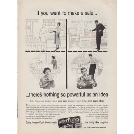 1959 Better Homes and Gardens Ad "If you want to make a sale ..."
