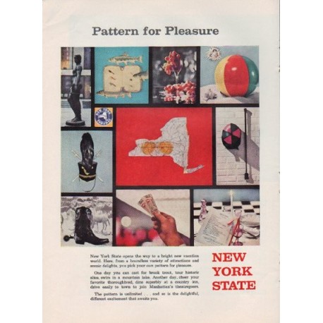 1959 New York State Ad "Pattern for Pleasure"