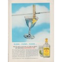 1959 Fleischmann's Gin Ad "Clean ... Clean ... Clean ..."