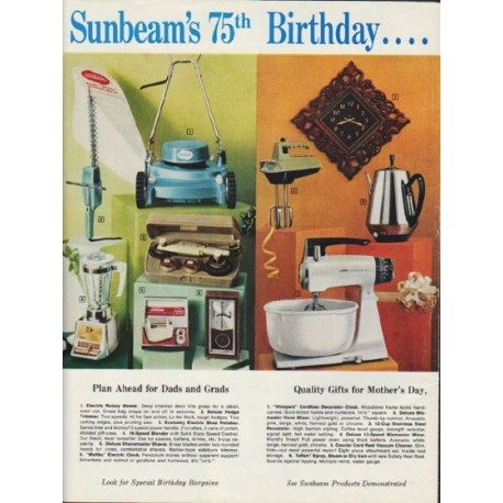 1968 Sunbeam Ad "It's our 75th Birthday"