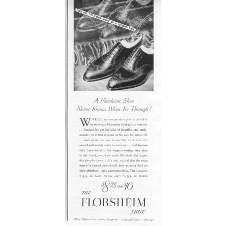 1937 Florsheim Shoe Ad