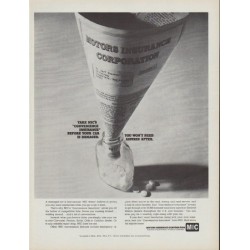 1968 Motors Insurance Corporation Ad "You won't need aspirin"