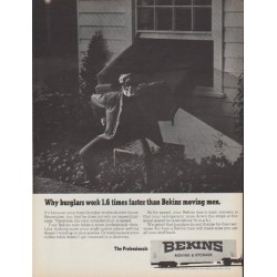 1968 Bekins Ad "Why burglars work 1.6 times faster"