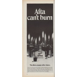 1968 Afta Ad "can't burn"