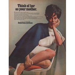 1968 American Airlines Ad "Think of her as your mother."