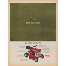 1968 Toro Ad "Got a lotta lawn?"