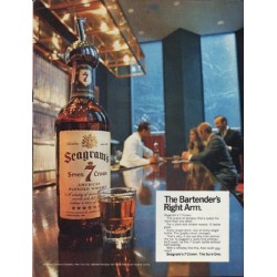1968 Seagram's Ad "The Bartender's Right Arm."