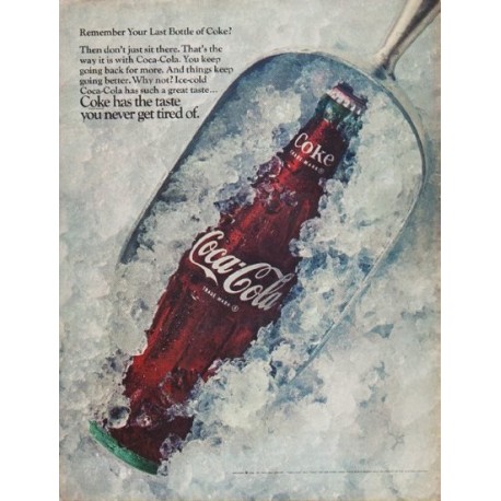 1968 Coca-Cola Ad "Remember Your Last Bottle of Coke?"