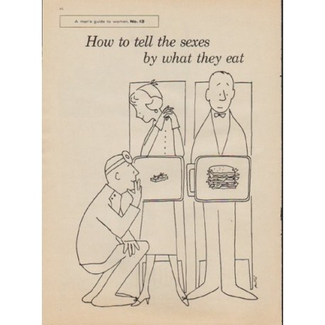 1957 Ladies' Home Journal Ad "How to tell the sexes"