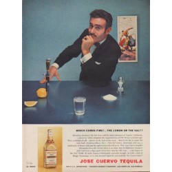 1957 Jose Cuervo Ad "Which Comes First"