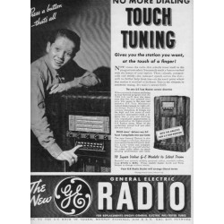 1937 GE Radio Ad "No More Dialing"