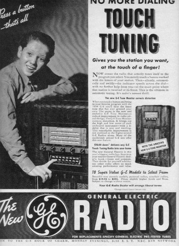 Vintage 1930s General Electric Radio Ad 