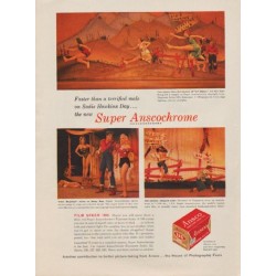 1957 Ansco Ad "Super Anscochrome"