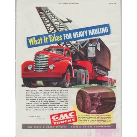 1948 GMC Trucks Ad "What It Takes"