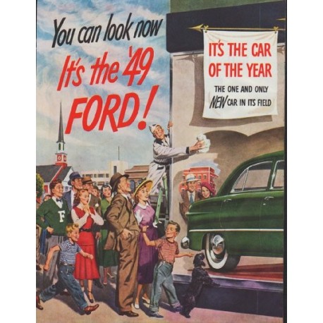 1948 Ford Ad "It's the '49 Ford"