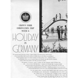 1937 Germany Tourism Ad "Holiday In Germany"