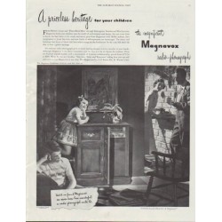1948 Magnavox Ad "A priceless heritage"