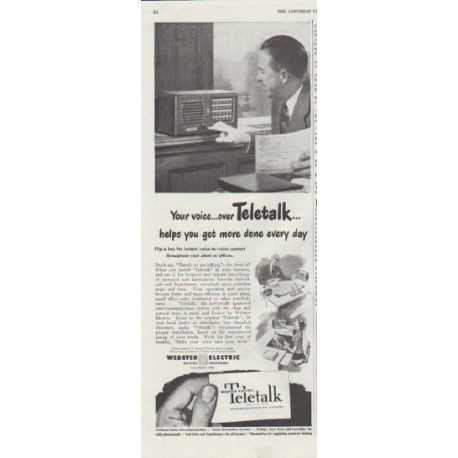 1948 Teletalk Ad "Your voice"