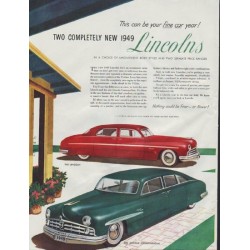 1948 Lincoln (1949 model year) Ad "New 1949 Lincolns"