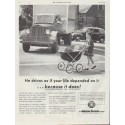 1948 American Trucking Industry Ad "if your life depended on it"