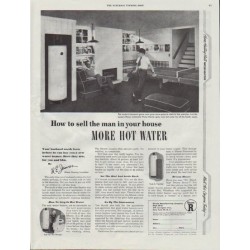 1948 Rheem Ad "More Hot Water"