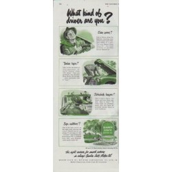 1948 Quaker State Ad "What kind of driver are you?"