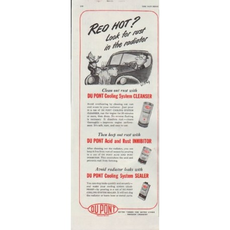 1948 Du Pont Ad "Red Hot?"