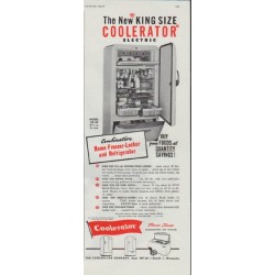 1948 Coolerator Ad "The New KING SIZE"