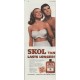 1948 SKOL Suntan Lotion Ad "Lasts Longer"
