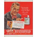 1948 Chesterfield Cigarettes Ad "I like Chesterfields"
