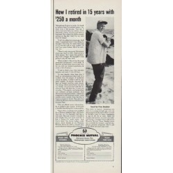 1954 Phoenix Mutual Ad "How I retired in 15 years"