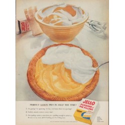 1954 Jell-O Ad "Perfect Lemon Pies"