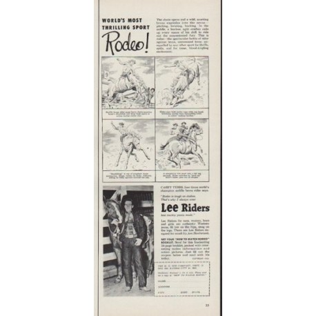 1954 Lee Riders Ad "Rodeo!"