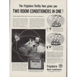 1954 Frigidaire Ad "Two Room Conditioners in One!"