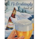1954 Hamm's Beer Ad "Refreshingly Yours"