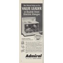 1954 Admiral Electric Ranges Ad "Value Leader"