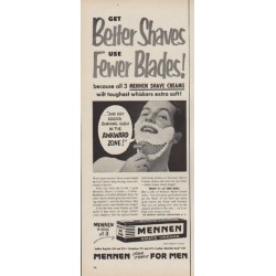 1954 Mennen Ad "Get Better Shaves"