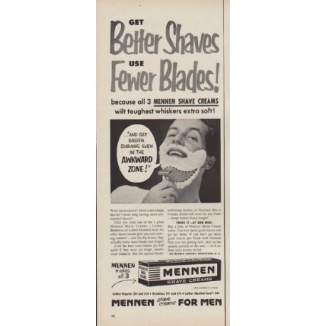 1954 Mennen Ad "Get Better Shaves"