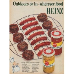 1954 Heinz Ad "Outdoors or in"