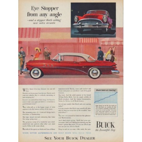 1954 Buick Ad "Eye Stopper"