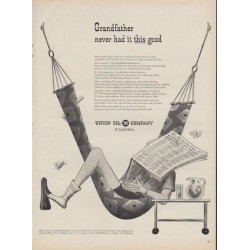 1954 Union Oil Company Ad "Grandfather"