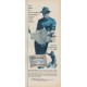 1954 Stevens Twist Twill Ad "rugged work clothes"