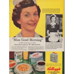 1954 Kellogg's Ad "Miss Good Morning"