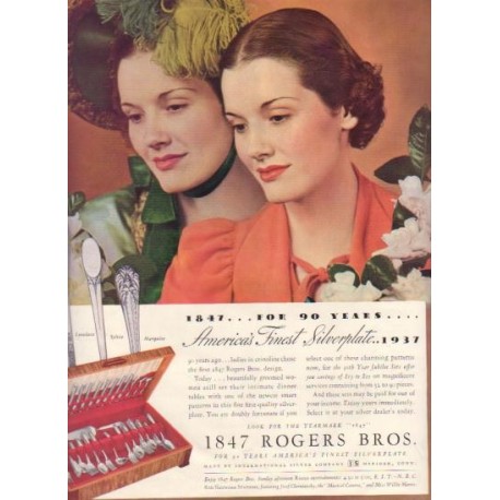 1937 International Silver Ad "Rogers Bros."