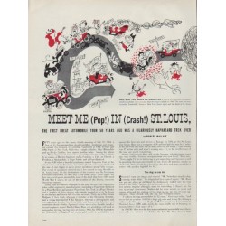 1954 Richard Erdoes Artwork Article "Meet Me In St. Louis"