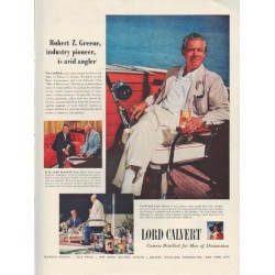 1954 Lord Calvert Ad "Robert Z. Greene"