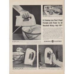 1953 General Electric Ad "Portable with Power"