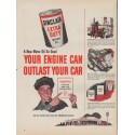1953 Sinclair Motor Oil Ad "Your Engine"