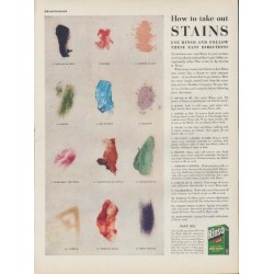 1953 Rinso Ad "take out Stains"